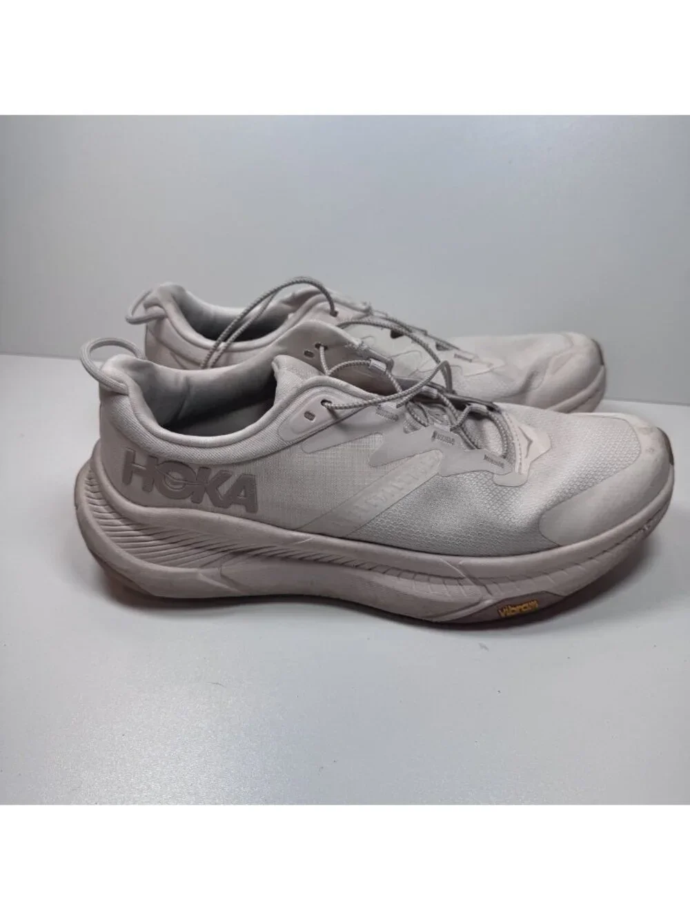 Hoka Transport Sneaker Eggnog Cordura Vibram Women's 9.5 42 Athletic Running